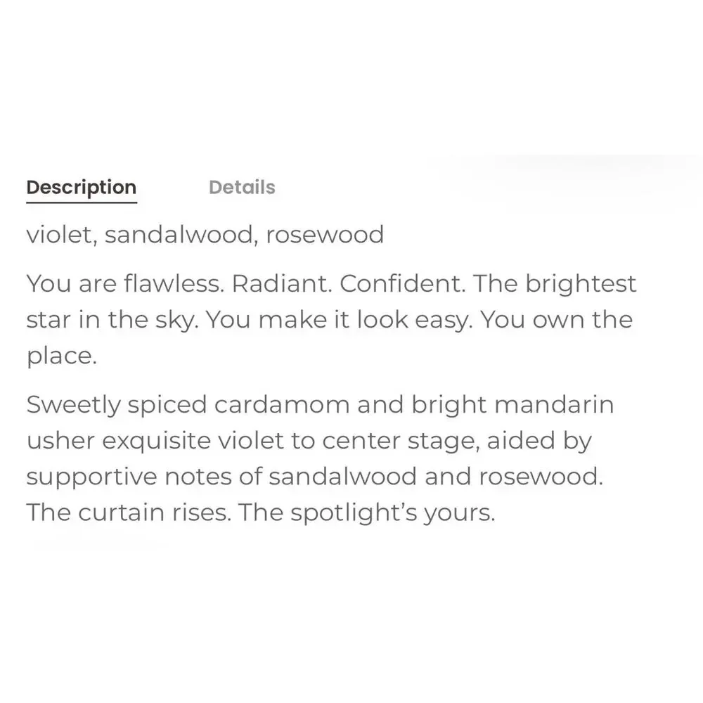Moodcast Stunner Candle 8 Oz. Sandalwood Violet Rosewood Coconut Wax NEW